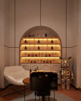 Jasa interior design kabinet mewah