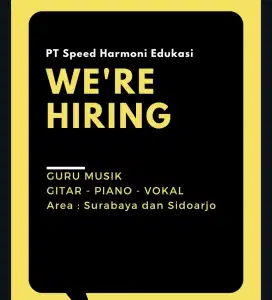 Guru Tentor Tutor Musik Vokal / Piano / Gitar