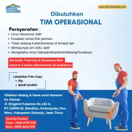 Dibutuhkan Segera Driver Operasional Toko Dewatamebel
