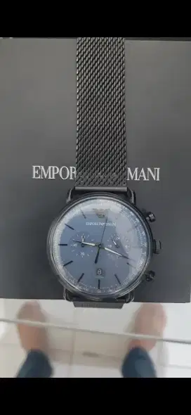 Jam Tangan Arloji Merk Emporio Armani Black