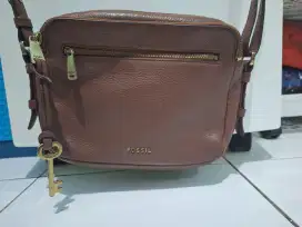 Original Fossil Pipper Toaster Crossbody Brown Bag