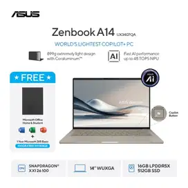 [LIKE NEW] ASUS Zenbook A14 UX3407QA-IPSP151M - Zabriskie Beige