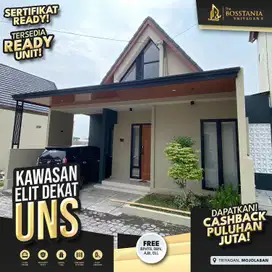 Hunian 1 Lantai Eksklusif Solo– Promo Mei Cashback + Free Biaya!