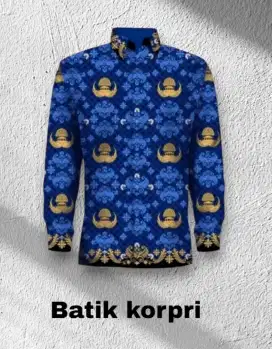 Baju batik korpri pria