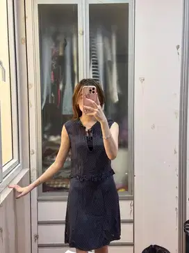 H&M navy blue dress