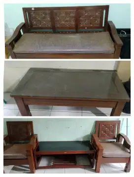 DIJUAL CEPAT 1 SET KURSI TAMU