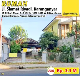 Dijual Rumah Jl Slamet Riyadi Kartasura