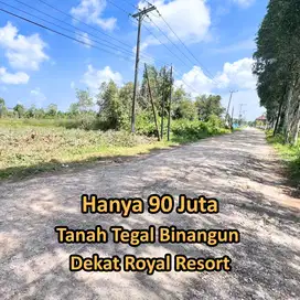 tanah 90 Juta tegal binangun dekat royal resort