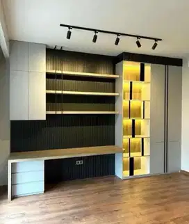 interior desain kitchen set kamar set wardrobe lemari backdrop tv