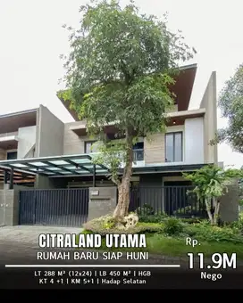 Dijual Rumah Citraland Utama Full Furnish Baru Gress Siap Huni