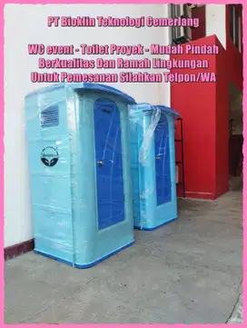 Toilet Outdoor, WC Portable, Toilet Modern Mudah Dipindahkan Ready Sto