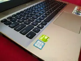 Asus x441ub core i3 GEN 6 RAM 4 VGA Nvidia 920mx siap kerja game