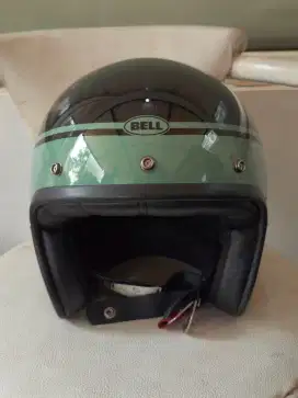 Helm retro Bell Custom 500 black green sz XL