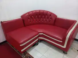 SET SOFA MERAH CANTIK