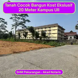 Tanah Jogja Cocok Bangun Kost Ekslusif, 20 Meter Kampus UII