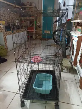 kandang kucing 3 tingkat