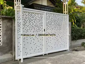 pagar besi plat lubang bolong/plat perforated