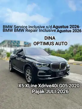 BMW X5 XLine XDrive 2020 AT 3.0, Low Km, Pajak Panjang