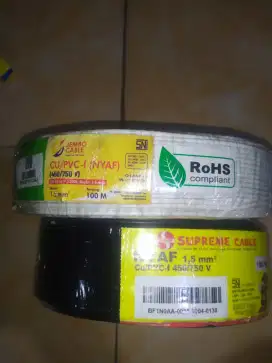 Kabel serabut P:100M Ukuran:1,5 mm²