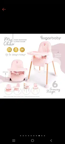 Sugarbaby High Chair 6 Growing Stages