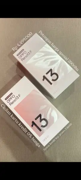 OPPO RENO 13F PROMO