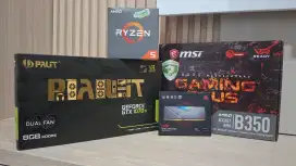VGA NVIDIA Geforce GTX 1070 TI bundling Amd Ryzen 5 1600