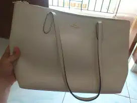 Coach New York Small Cream Top Handle Bag
