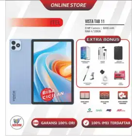 New itel vista tab 11 4G 4/128 grs resmi 10 in