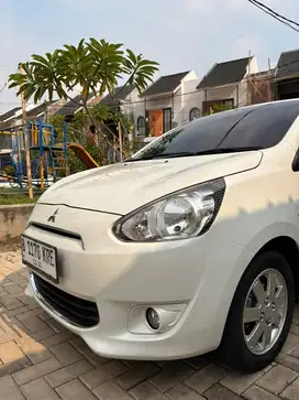 Mitsubishi Mirage Exceed At Putih Tahun 2015 Tgn 1 Orisinil Siap Pakai