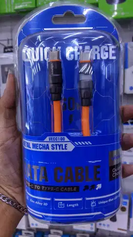 KABEL DATA TYPE-C TO TYPE-C 60W VIVAN VECC100
