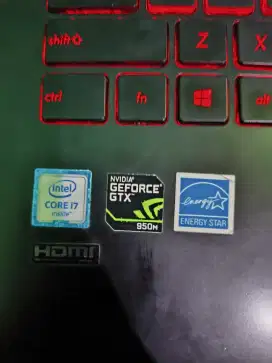ASUS ROG CORE I7 2,6GHZ 8CPU, RAM 16GB DUAL VGA GTX 950M 4GB MURAH
