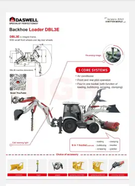 Daswell Backhoe Loader DBL3E