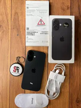 iPhone 16 Black 128GB resmi iBox Baru Beli 2 Minggu Garansi Panjang