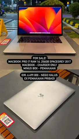 Macbook Pro i7 Spacegrey,RAM 16/ 256 GB