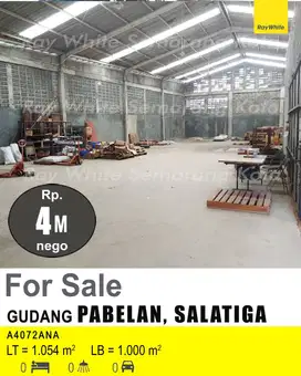 DIJUAL GUDANG DI PABELAN SALATIGA A4072