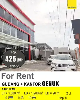 DISEWAKAN GUDANG DAN KANTOR DI GENUK A4081