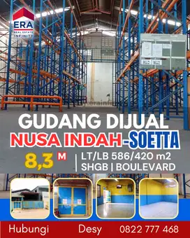 Disewakan Gudang Nusa Indah Dekat Bandara Soekarno Hatta