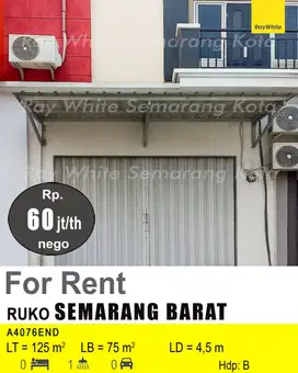 DIJUAL RUKO DI SEMARANG BARAT A4076