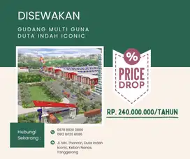 DiSewa Pergudangan Multiguna Duta Indah Iconic Cikokol Tangerang