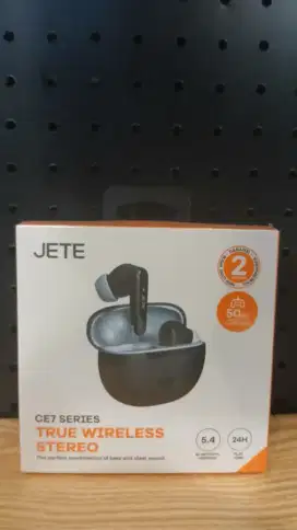 TWS JETE CE7 Earphone Bluetooth BT 5.4 24H Playtime Low Latency 50m/s
