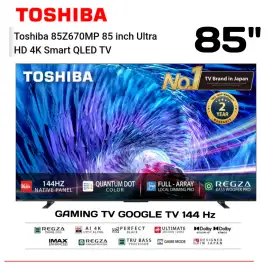 Toshiba GAMING TV 85 QLED 4K UHD Smart TV Dolby Vision IQ - 85Z670