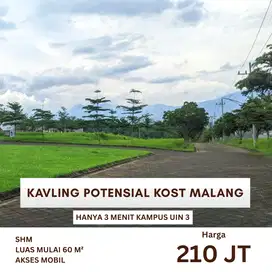 Tanah Kavling Premium Dau Sebelah Kampus UIN 3 Malang Cocok Untuk Kost