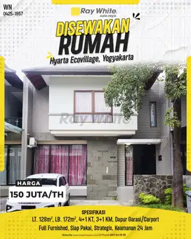 Rumah Furnish di Perumahan Elite Hyarta Ecovillage, Yogyakarta