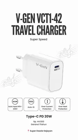 V-GEN VTC1-42 Travel Charger