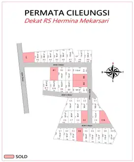 Kavling area Cileungsi dekat Tol Cimanggis hanya 1jt-an, SHM Pecah