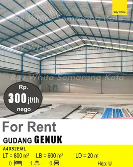 DISEWAKAN GUDANG DI GENUK A4082