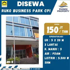 DISEWAKAN RUKO DI BUSINESS PARK CUMA 150 JUTAAN COCOK BUAT BUKA USAHA