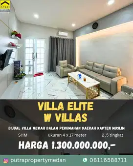 DIJUAL VILLA DIPERUMAHAN ELITE W VILLAS