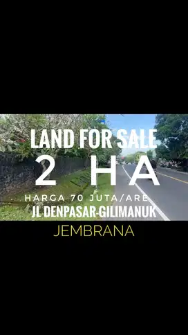 Tanah Premium Jembrana jl raya Denpasar-Gilimanuk
