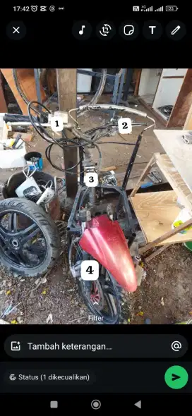 Pelak sp 3 shock dan hendel rem